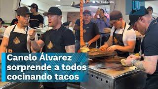 Canelo Álvarez "deja" el boxeo para "ser" taquero y atender a muchos aficionados