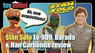 Stan Solo Retro Style EV-9d9, Barada, Han Solo with Carbonite Block review - Toy Polloi