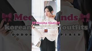 Korean formal outfits on meesho | #fashion #aesthetic #meesho #shorts #kdrama