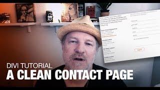 Divi Tutorial on Building a Clean Contact Page