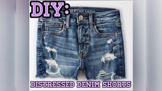 DIY: How to Distress Denim Shorts