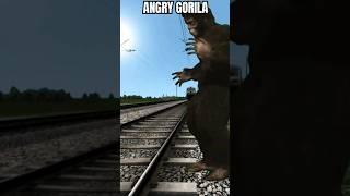 angry gorila #train #aamirau #railways #shorts #viral