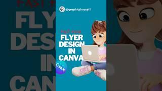 Food Flyer Design in Canva #shorts #canva #youtubeshorts