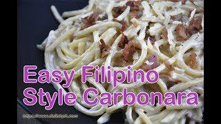 Easy Filipino Style Carbonara | Delish PH