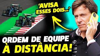 DE CASA, TOTO ENVIOU ORDENS DE EQUIPE APÓS DISPUTA DE HAMILTON E RUSSELL | FÓRMULA 1 | GP EM CASA