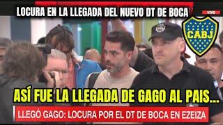 🟡Así llego Fernando Gago al pais!!! locura total por el nuevo DT de Boca.