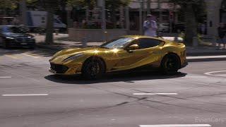 Supercars in Geneva Vol.10 ( 458 Speciale, Gold 812, TVR Sagaris, Huracan Evo Spyder )