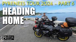 Pyrenees & Paradors 2024 Don't follow this route! Heading home on a Street Triple & MT10