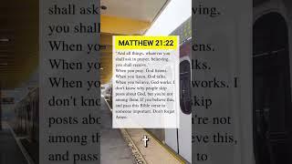 MATTHEW 21 #amen #prayer #bibleverse #faith #jesuslovesyou #jesus #gospel #grace #shortvideo #shorts