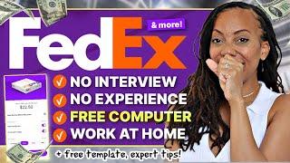 FedEx is Hiring!  | Get Paid $40.93/hr | No Resume, No Experience Work From Home Jobs Hiring Now