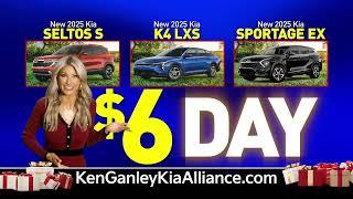 Year-End Celebration--at Ken Ganley Kia Alliance. Drive a new 2025 Kia for less than $6 a day