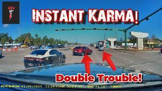 BEST OF INSTANT KARMA! Drivers busted by cops for speeding, brake checks & More | Instantjustice!