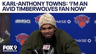 Karl-Anthony Towns: 'I'm an avid Timberwolves fan now'