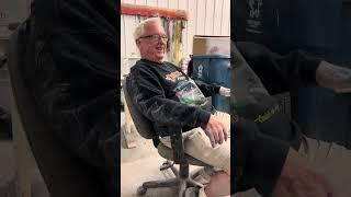 Watch my 84 year-old Dad begin the painting process on his 1957 Ford Fairlane, 500 dream car