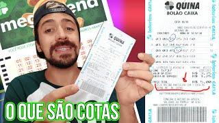 O QUE É COTA NO BILHETE BOLÃO DA LOTERIA (  RECIBO MEGA SENA, QUINA, LOTOFÁCIL, DUPLA SENA... )