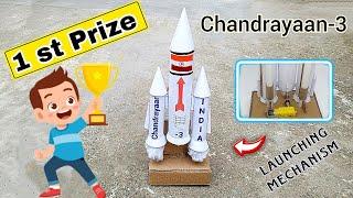 Chandrayaan-3 working model | Chandrayaan project for school | rocket launching science project