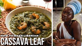 How to Make Liberian Fried Cassava Leaves | Cooking for My Husband | Kristline's Show - Ep 2