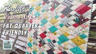 Fat Quarter Friendly Diamond Quilt with NO Y-Seams! Radiance by Quilt Addicts Anonymous