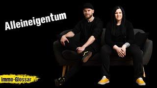 Immobilienbegriffe einfach erklärt | Alleineigentum #Immonizer