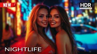  Nightlife 2024 in Moscow! Beautiful Russian girls Street Style  Summer walk - 4K HDR