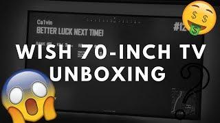 WISH TV Unboxing: Free 70-Inch TV from Wish App