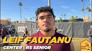 ASU center Leif Fautanu on Peach Bowl, culture, & Kenny's musical tastes