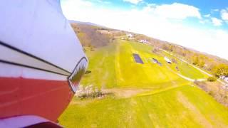 Piper Cherokee Rc Plane   By EFLITE First Flight AFTER Fixing Geotextile  Runway