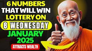 Lucky Numbers: 6 NUMBERS TO WIN JACKPOT LOTTERY on Saturday 4th January 2025 | Buddhist Teachings