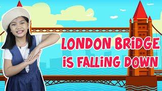 LONDON BRIDGE IS FALLING DOWN with Lyrics | NURSERY RHYMES | ACTION SONG FOR KIDS