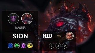 Sion Mid vs Vladimir - EUW Master Patch 9.23