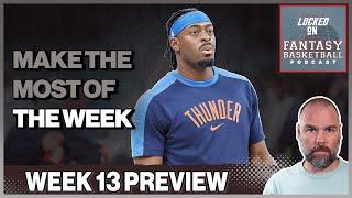 Week 13 Fantasy Basketball Preview & Streaming Waiver Wire Guide