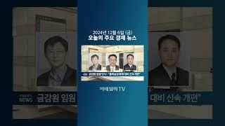 금감원 임원 인사... "불확실성 확대 대비 신속 개편" (20241206)