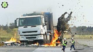 Zusammenstellung von Pannen bei LKWs und Schwermaschinen der gefährlichen Idioten | Extreme LKW-I...