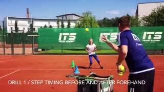 ITS Tennis Academy - Tennis movement and footwork with racket / 2 drills for better step timing