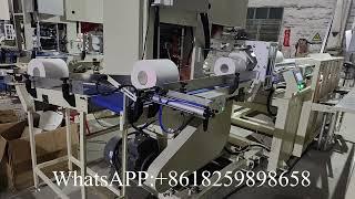 Hot sale automatic maxi roll paper towel band saw cutting machine price #papercuttingmachine