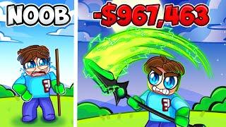 I SPENT $967,463 to get GOD WEAPON'S in Weapon Fighting Simulator (roblox)