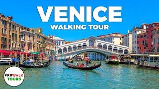 Venice, Italy Walking Tour PART 1 - 4K 60fps - with Captions