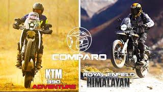 2025 KTM 390 Adventure vs Royal Enfield Himalayan 450 Comparo | Sagar Sheldekar Official