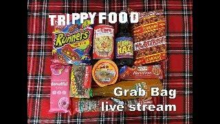 Trippy Food Grab Bag live stream LXXIII #livestream #snacks #food #review