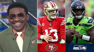 Michael Irvin BOLD predicts to 49ers vs Seahawks: Without CMC, Brock Purdy will outplay Geno Smith?