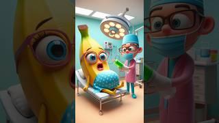  Evolution of baby: big banana and doctor induction her  | #cat #cute #love #shorts