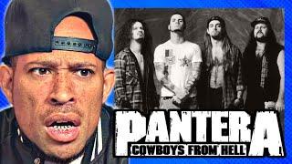 Rapper FIRST time REACTION to Pantera - Cowboys From Hell! This is INSANITY...