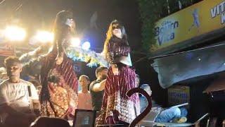 mahi manisha arkestra dance video || mirganj akhada mela 2024 || viral dance video mahi manisha new.