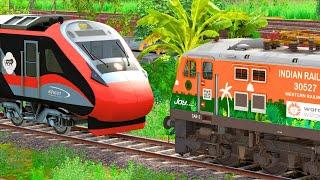 WAP7 RESCUE VANDE BHARAT EXPRESS | BUMPY RAILROAD | Train Simulator | Railworks 3 | NTG GAMING