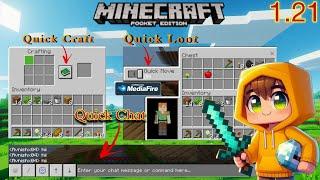 How to Get Quick Craft & Quick Loot Add-on from (Mediafire) Minecraft pe 1.21