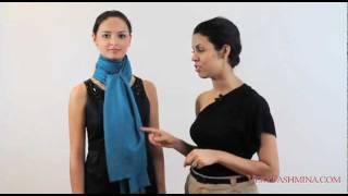 How To Wear A Pashmina Shawl - Style 03