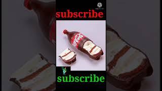 amazing coca cola cake amazing chocolate hacks making nutela container bread and cream #subscribe