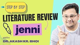 How to write a literature review step by step with Jenni AI || Hindi