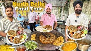 Famous street food in North Delhi | Naughty kulcha , Paper Bathure , Dudh soda