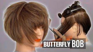 BUTTERFLY BOB HAIRCUT TUTORIAL